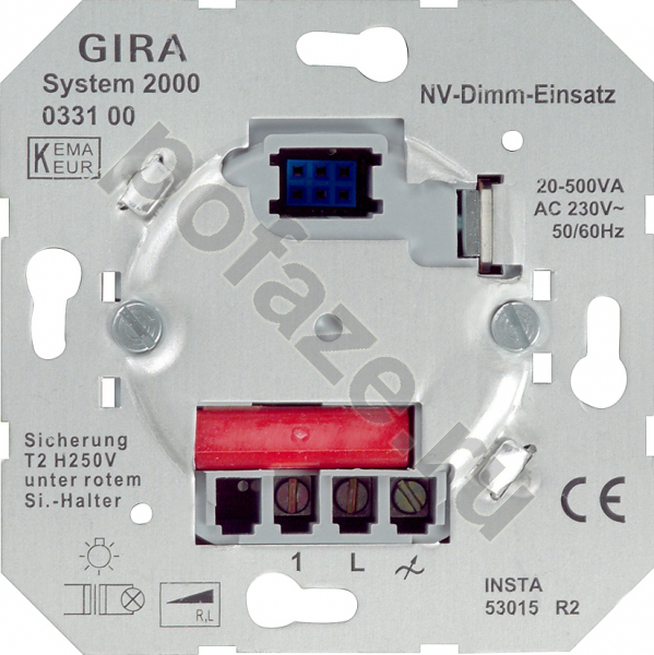 Светорегулятор Gira 20-500ВА
