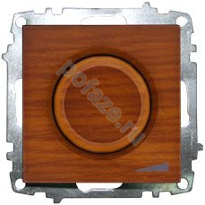 Светорегулятор поворотный ABB Zena 800ВА, дерево