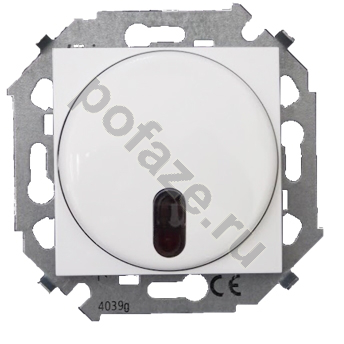 Светорегулятор с ИК индикацией Simon 15 500ВА, белый