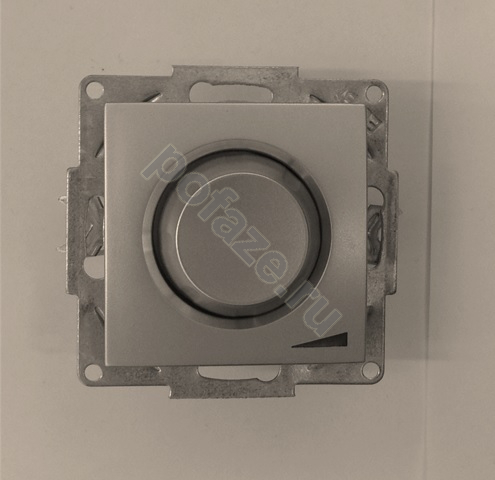 Светорегулятор поворотно-нажимной ABB Cosmo 500ВА, титан