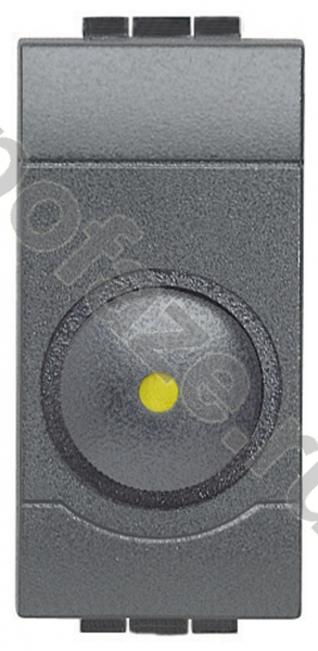 Светорегулятор поворотный Bticino LL 100-500ВА, антрацит