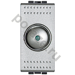 Светорегулятор поворотно-нажимной Bticino LL 60-500ВА, алюминий