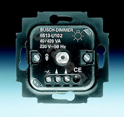 Светорегулятор поворотно-нажимной ABB BJE 40-420ВА