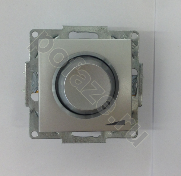 Светорегулятор поворотно-нажимной ABB Cosmo 500ВА, алюминий