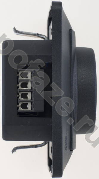 Светорегулятор поворотно-нажимной Schneider Electric Glossa 600ВА, антрацит
