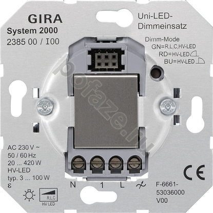 Светорегулятор Gira 420ВА