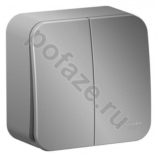 Выключатель Schneider Electric Blanca 2кл 10А, алюминий IP20