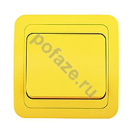 Выключатель Makel Mimoza N 1кл 10А, желтый IP20