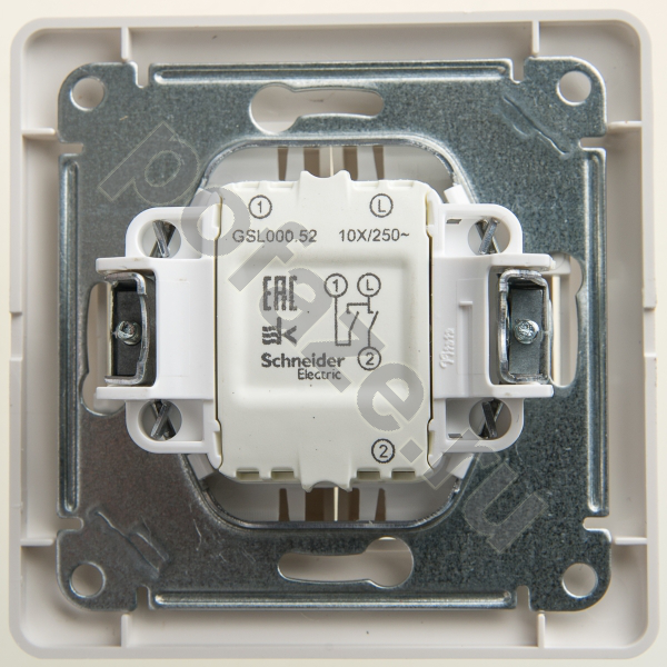 Schneider Electric Glossa 2кл 10А, перламутр IP20