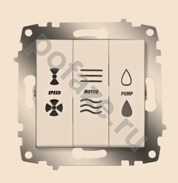 ABB Cosmo 3кл 10А, бежевый IP20