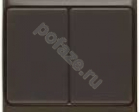 Выключатель IEK БРИКС 2кл 10А, коричневый IP20