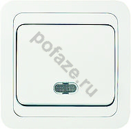 Выключатель Makel Mimoza 1кл 10А, белый IP20