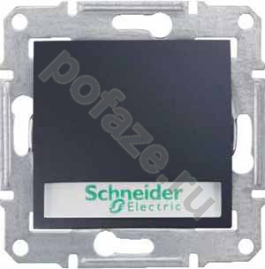 Выключатель Schneider Electric Sedna 1кл 10А, графит IP20