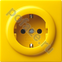 Gira S-Color 16А, с/з, желтый IP20