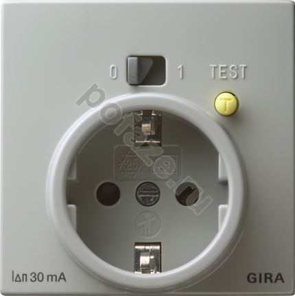 Розетка Gira S-Color 16А, с/з, серый IP20