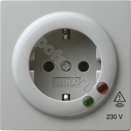 Gira S-Color 16А, с/з, серый IP20