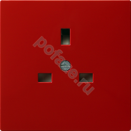 Розетка Gira S-Color 13А, красный IP20