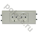 Legrand Mosaic DLP65 16А, с/з, со штор., белый IP40