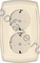 Schneider Electric Wessen 16А, с/з, со штор., бежевый IP20