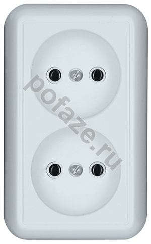 Розетка Schneider Electric Wessen 10А, б/з, белый IP20