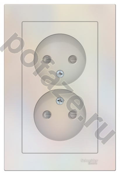 Schneider Electric AtlasDesign 16А, б/з, со штор., перламутр IP20