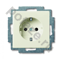ABB BJB Basic 55 16А, с/з, со штор., белый IP20