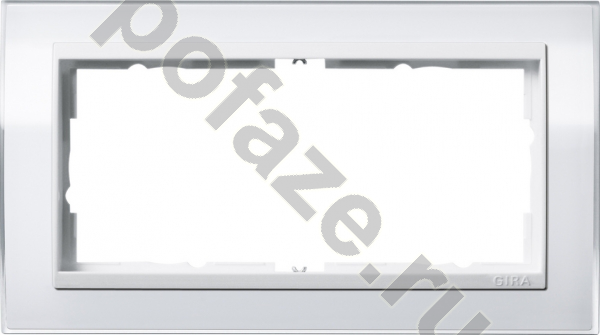 Рамка Gira EV CL 2 поста, белый IP20