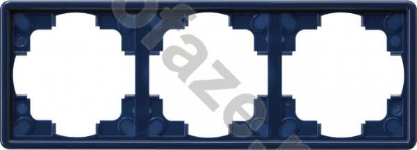 Рамка Gira S-Color 3 поста, синий IP20