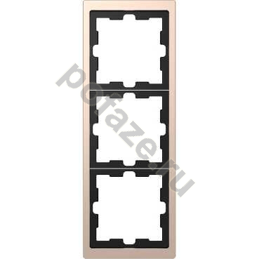 Рамка Schneider Electric Merten D-Life 3 поста, шампань IP20