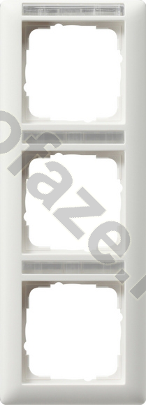 Рамка вертикальная Gira EV 3 поста, белый IP20