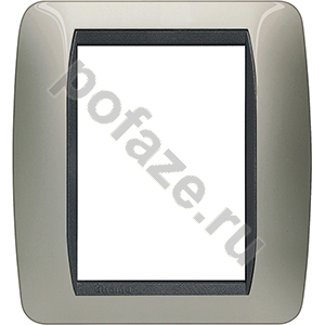 Bticino LivingLight 1 пост, титан IP20