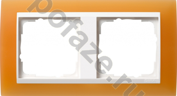 Рамка Gira EV 2 поста, оранжевый IP20