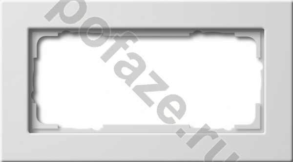 Рамка Gira E22 2 поста, белый IP20