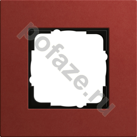 Рамка Gira ESP Lenoleum-Multiplex 1 пост, красный IP20