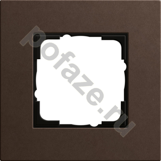 Рамка Gira ESP Lenoleum-Multiplex 1 пост, коричневый IP20
