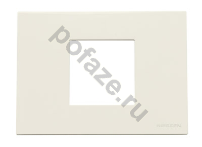 Рамка горизонтальная ABB NIE Zenit 1 пост, белый IP20