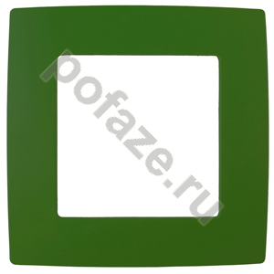 Рамка ЭРА 1 пост, зеленый IP20