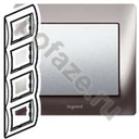 Legrand Galea Life 4 поста, черный IP21