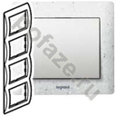 Legrand Galea Life 4 поста, серый IP21