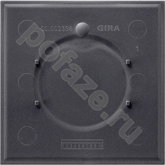 Рамка Gira EV 1 пост, черный IP20