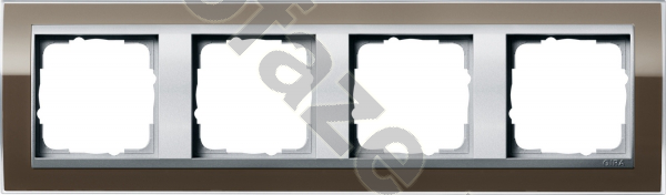 Рамка Gira EV CL 4 поста, коричневый IP20