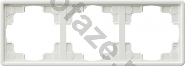 Рамка Gira S-Color 3 поста, белый IP20