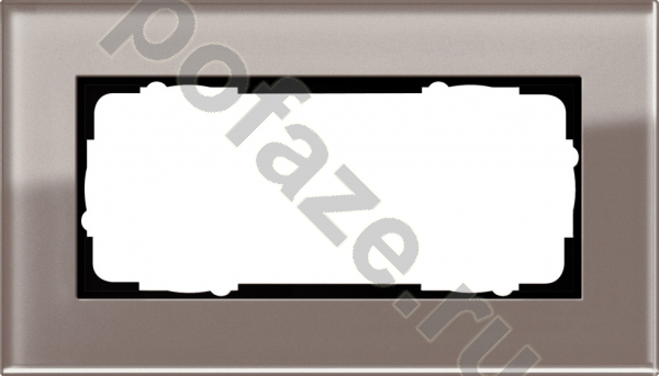 Рамка Gira ESP 2 поста, коричневый IP20