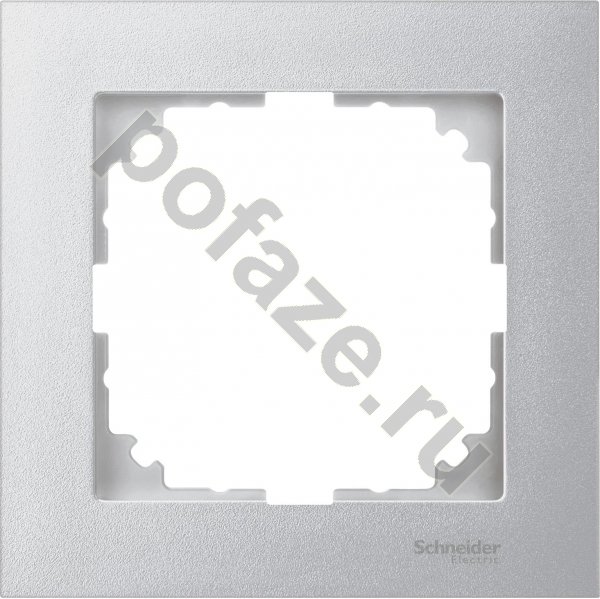 Рамка Schneider Electric Merten SM M-Pure 1 пост, алюминий IP20