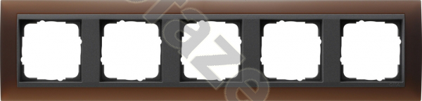 Рамка Gira EV 5 постов, коричневый IP21