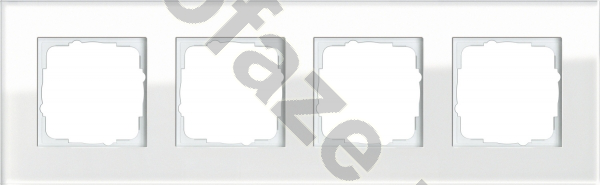 Рамка Gira ESP 4 поста, белый IP20