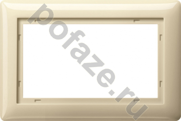 Рамка Gira Standart 55 1.5 поста, кремово-белый IP20