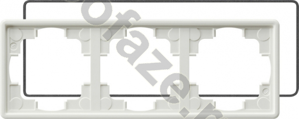 Рамка Gira S-Color 3 поста, белый IP21