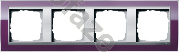 Рамка Gira EV CL 4 поста, лиловый IP20