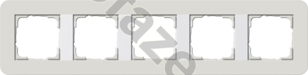 Рамка Gira E3 5 постов, серый IP20